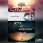 On Life, Accrediting WHO Deserves by Ali Ahmed Malik - Front