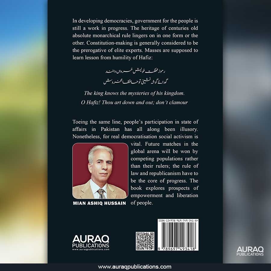 How Constitutions Flourish or Fail by Mian Ashiq Hussain - Back Cover